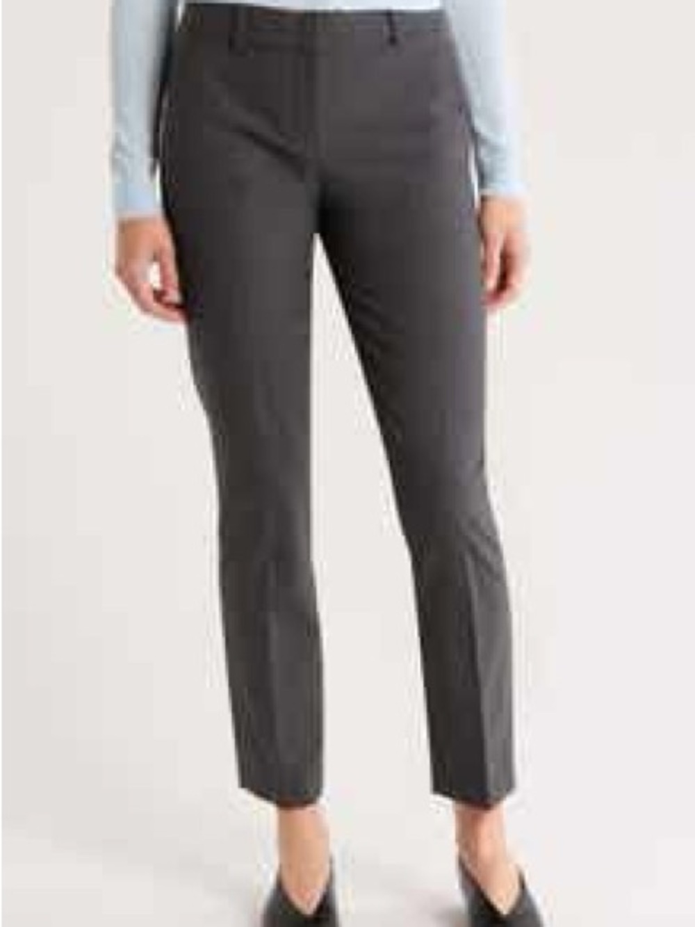 Theory Testra Sevona Grey Stretch Wool Trousers